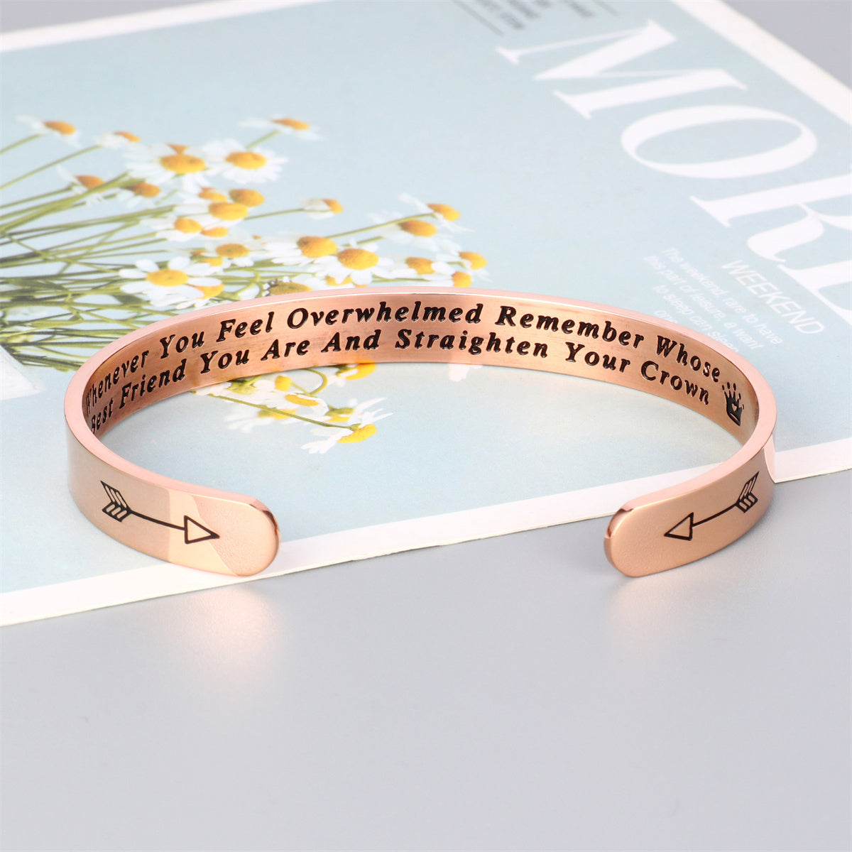 Casual Elegant Classic Style Letter Stainless Steel Polishing Bangle