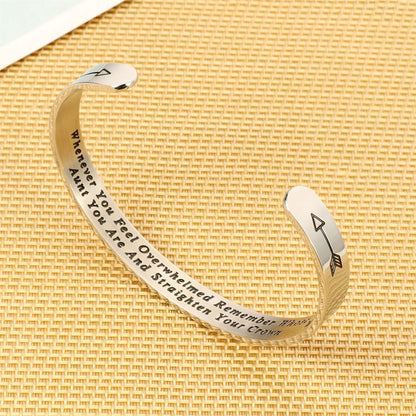 Casual Elegant Classic Style Letter Stainless Steel Polishing Bangle