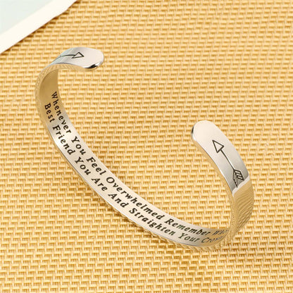 Casual Elegant Classic Style Letter Stainless Steel Polishing Bangle