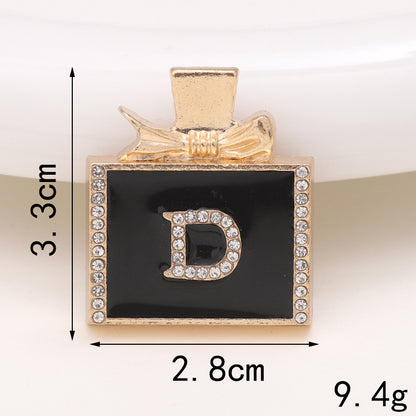 Basic Perfume Bottle Metal Plating Inlay Artificial Gemstones Artificial Pearls Jewelry Accessories