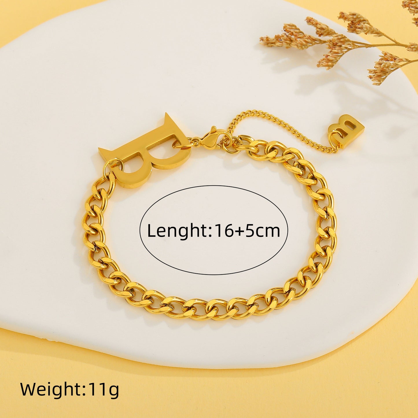 Streetwear Solid Color Titanium Steel Plating 18k Gold Plated Bracelets