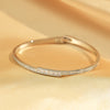 Glam Luxurious Shiny Square Copper 18k Gold Plated Silver Plated Zircon Bangle In Bulk