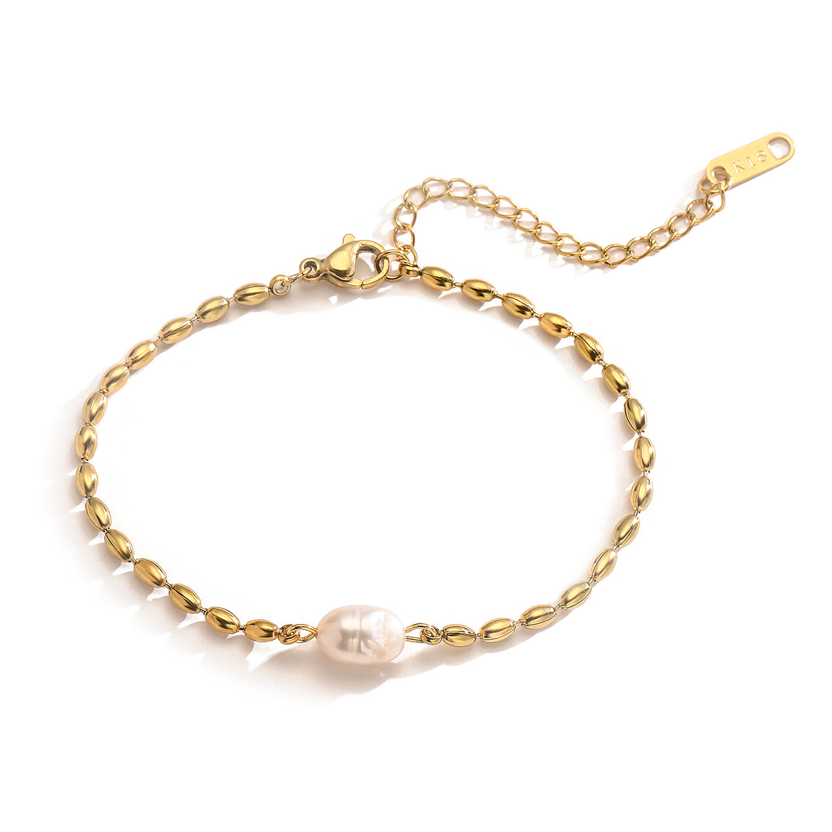 Wholesale Simple Style Commute Geometric Titanium Steel Plating 18k Gold Plated Bracelets Necklace