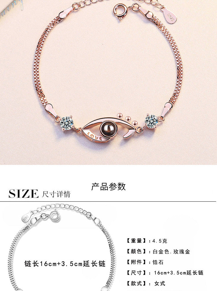 Simple Style Eye Copper Zircon Bracelets In Bulk