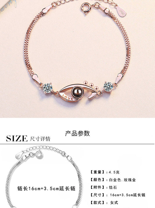 Simple Style Eye Copper Zircon Bracelets In Bulk