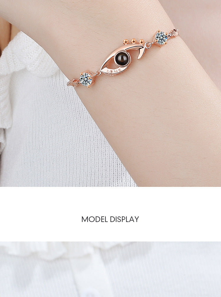 Simple Style Eye Copper Zircon Bracelets In Bulk