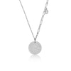 Simple Style Geometric Round Sterling Silver Plating Inlay Zircon Pendant Necklace