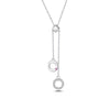 Simple Style Geometric Circle Sterling Silver Pendant Necklace