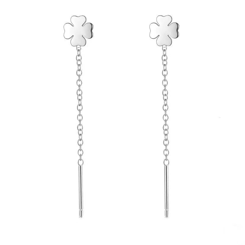 1 Pair Simple Style Star Moon Heart Shape Sterling Silver Ear Line