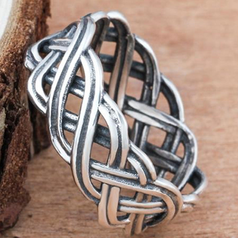 Retro Geometric Alloy Plating Women'S Rings