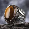 Retro Geometric Copper Open Rings