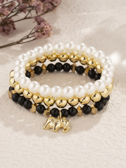 Retro Animal Arylic Artificial Pearl Wholesale Bracelets