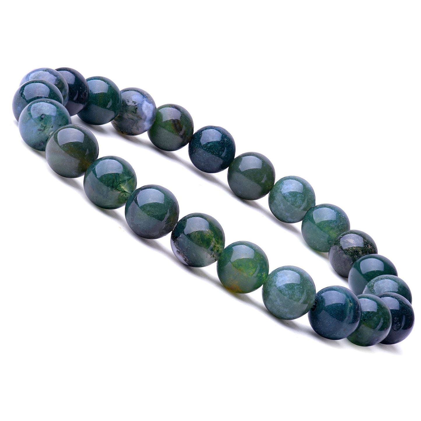 Ethnic Style Solid Color Natural Stone Agate Beaded Bracelets