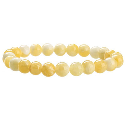 Simple Style Solid Color Natural Stone Beaded Bracelets