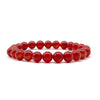 Simple Style Solid Color Natural Stone Beaded Bracelets