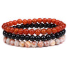 Ethnic Style Multicolor Agate Beaded Bracelets