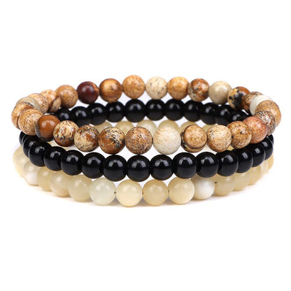 Ethnic Style Multicolor Agate Beaded Bracelets