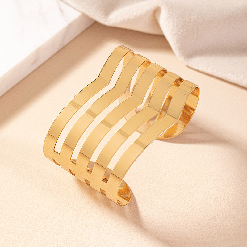 Ig Style Simple Style Geometric Iron Plating Gold Plated Women's Bangle