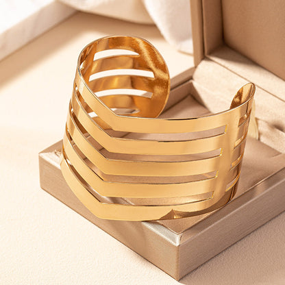 Ig Style Simple Style Geometric Iron Plating Gold Plated Women's Bangle