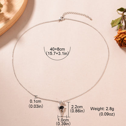 Ig Style Vintage Style Animal Deer Copper Plating Inlay Natural Stone Zircon Pendant Necklace