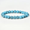 Casual Vacation Handmade Round Turquoise Beaded Unisex Bracelets