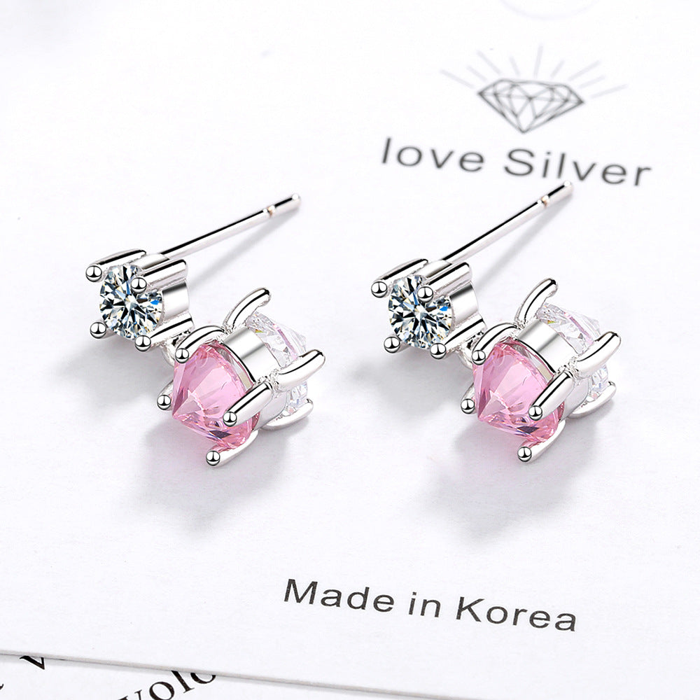 1 Pair Ig Style Simple Style Round Plating Inlay Copper Zircon Drop Earrings