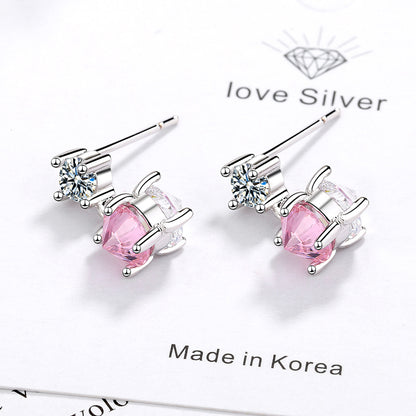 1 Pair Ig Style Simple Style Round Plating Inlay Copper Zircon Drop Earrings