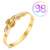 Fashion Geometric Stainless Steel Plating Zircon Bangle