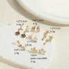 1 Pair Sweet Commute Star Flower Enamel Plating Inlay Copper Pearl Zircon 14k Gold Plated Drop Earrings Ear Studs