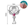 Glam Lady Shiny Heart Shape Stainless Steel Zircon Lip Stud Ear Studs In Bulk