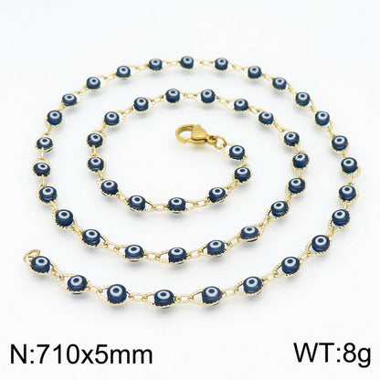 Wholesale Vintage Style British Style Eye Stainless Steel Jewelry Set