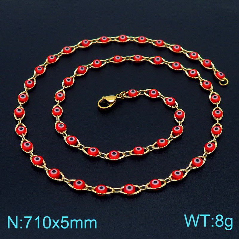 Wholesale Vintage Style British Style Eye Stainless Steel Jewelry Set