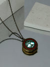 Retro Tree Stainless Steel Alloy Luminous Unisex Pendant Necklace