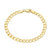 Hip-hop Simple Style Cool Style Solid Color Sterling Silver Plating Chain White Gold Plated Bracelets