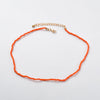 Vacation Solid Color Alloy Seed Bead Beaded Plating Women's Necklace