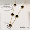 Casual Simple Style Flower Stainless Steel Plating Inlay Shell Gold Plated Bracelets Necklace