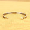 Casual Classic Style Letter Stainless Steel Polishing Bangle