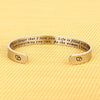 Casual Classic Style Letter Stainless Steel Polishing Bangle