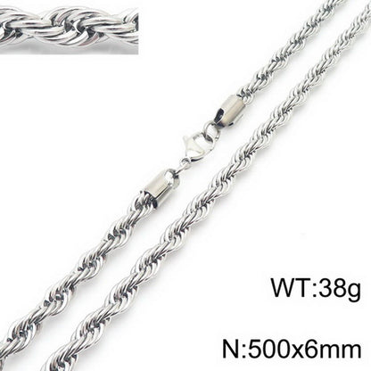 Simple Style Geometric Titanium Steel Plating Necklace 1 Piece