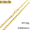 Hip-Hop Geometric Stainless Steel Plating Unisex Necklace