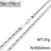 Hip-Hop Geometric Stainless Steel Plating Unisex Necklace