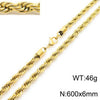 Hip-Hop Geometric Stainless Steel Plating Unisex Necklace