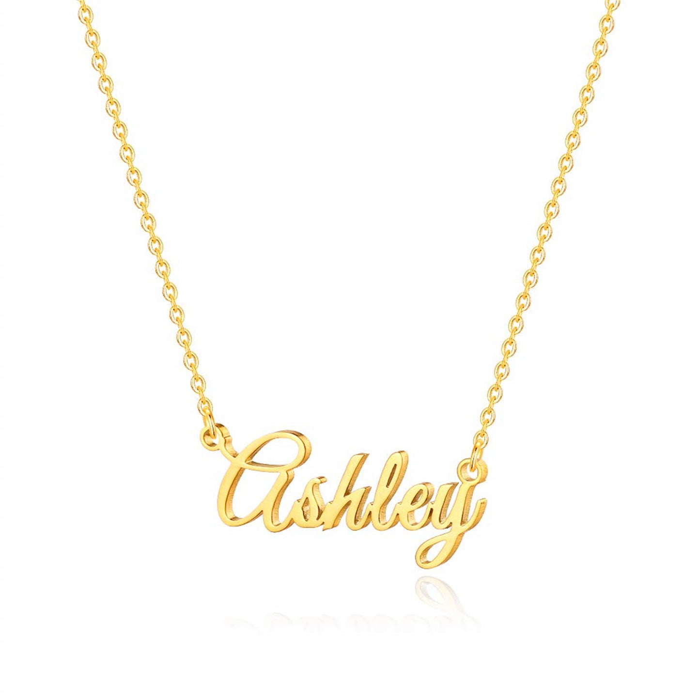 Simple Style Letter Stainless Steel Copper Plating 14k Gold Plated Pendant Necklace