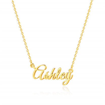 Simple Style Letter Stainless Steel Copper Plating 14k Gold Plated Pendant Necklace