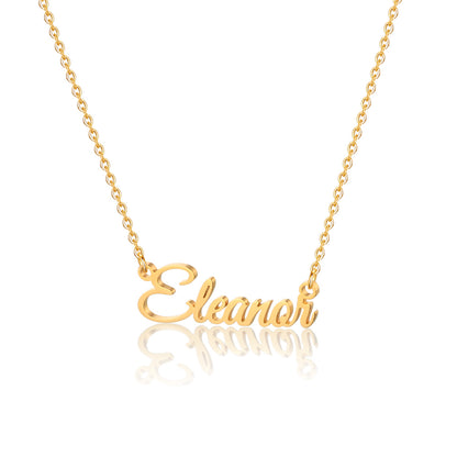 Simple Style Letter Stainless Steel Copper Plating 14k Gold Plated Pendant Necklace