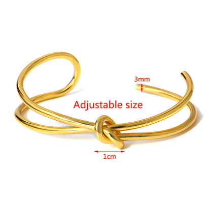 Simple Style Geometric Copper Plating 18k Gold Plated Bangle