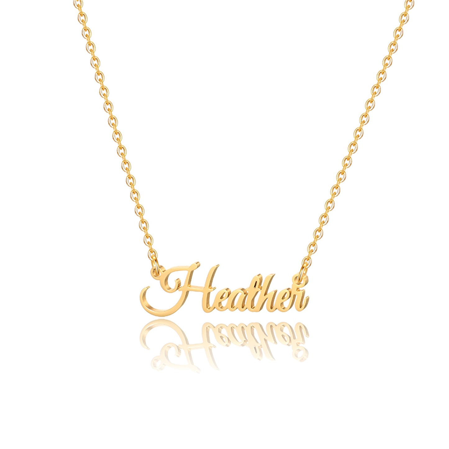 Simple Style Letter Stainless Steel Copper Plating 14k Gold Plated Pendant Necklace