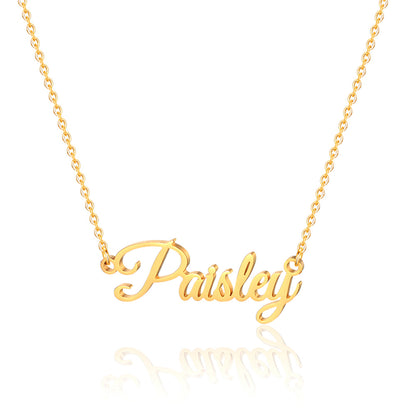 Simple Style Letter Stainless Steel Copper Plating 14k Gold Plated Pendant Necklace