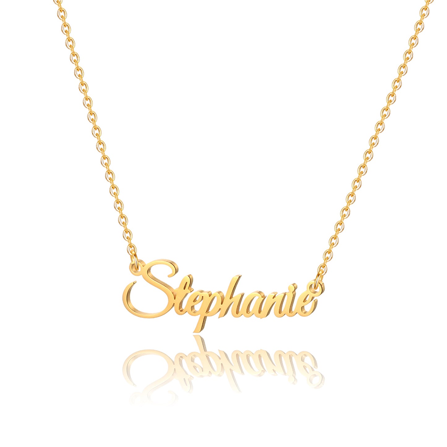 Simple Style Letter Stainless Steel Copper Plating 14k Gold Plated Pendant Necklace