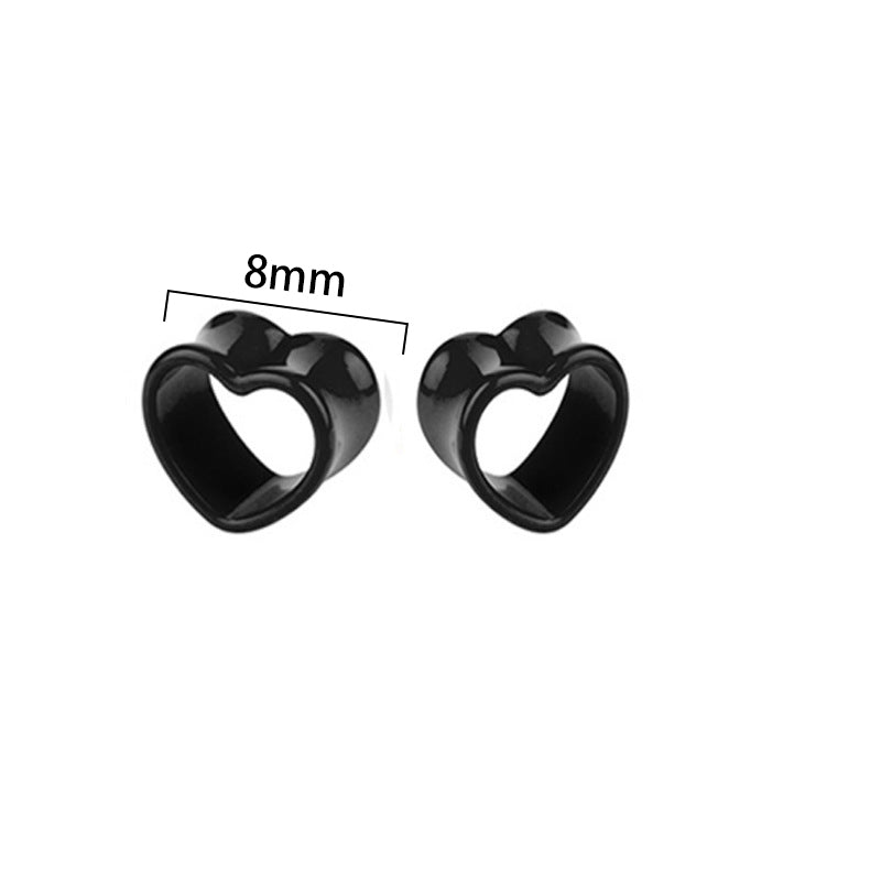 Simple Style Heart Shape Arylic Auricle 1 Pair